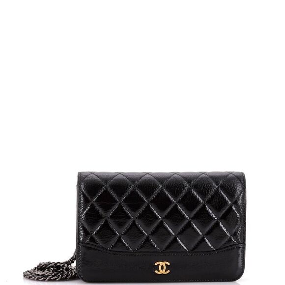 Chanel Handbags - Chanel Gabrielle Wallet on Chain Quilted Aged Calfskin Black
